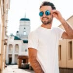 lunettes de soleil rondes pour homme