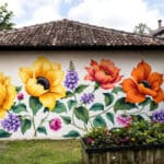 fresque murale exterieure