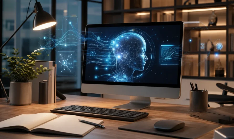 Assistant: Intelligence artificielle rédigeant des courriers professionnels en 2026