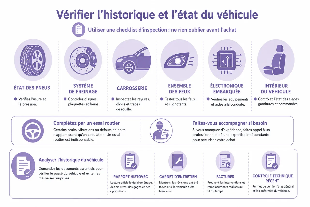 Voiture d'occasion: les 7 erreurs à éviter avant l'achat , Vérifier l'historique et l'état du véhicule