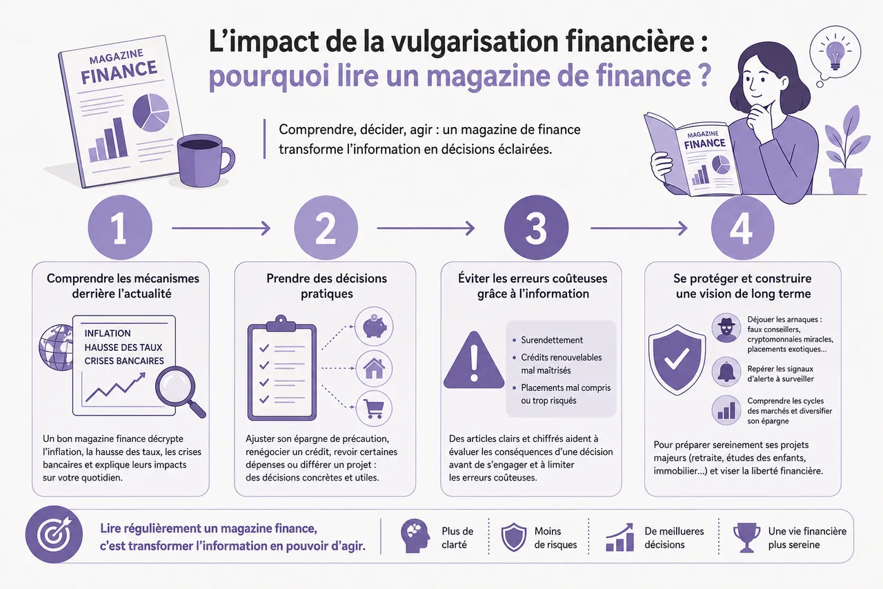 Magazine finance pour comprendre l’argent sans faux bons conseils , L’impact de la vulgarisation financière: pourquoi lire un magazine de finance?