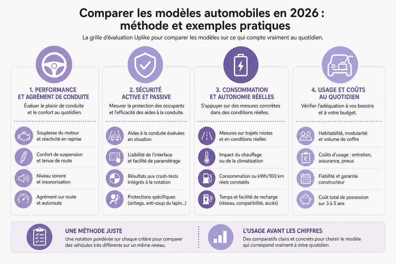 Magazine auto pour comparer les modèles sans se fier aux avis rapides , Comparer les modèles automobiles en 2026: méthode et exemples pratiques
