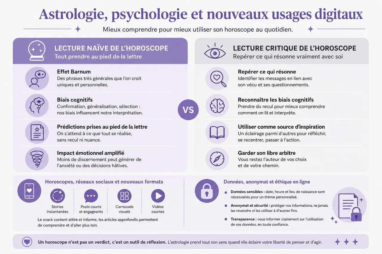 Magazine horoscope pour lire l’astrologie avec plus de recul , Astrologie, psychologie et nouveaux usages digitaux