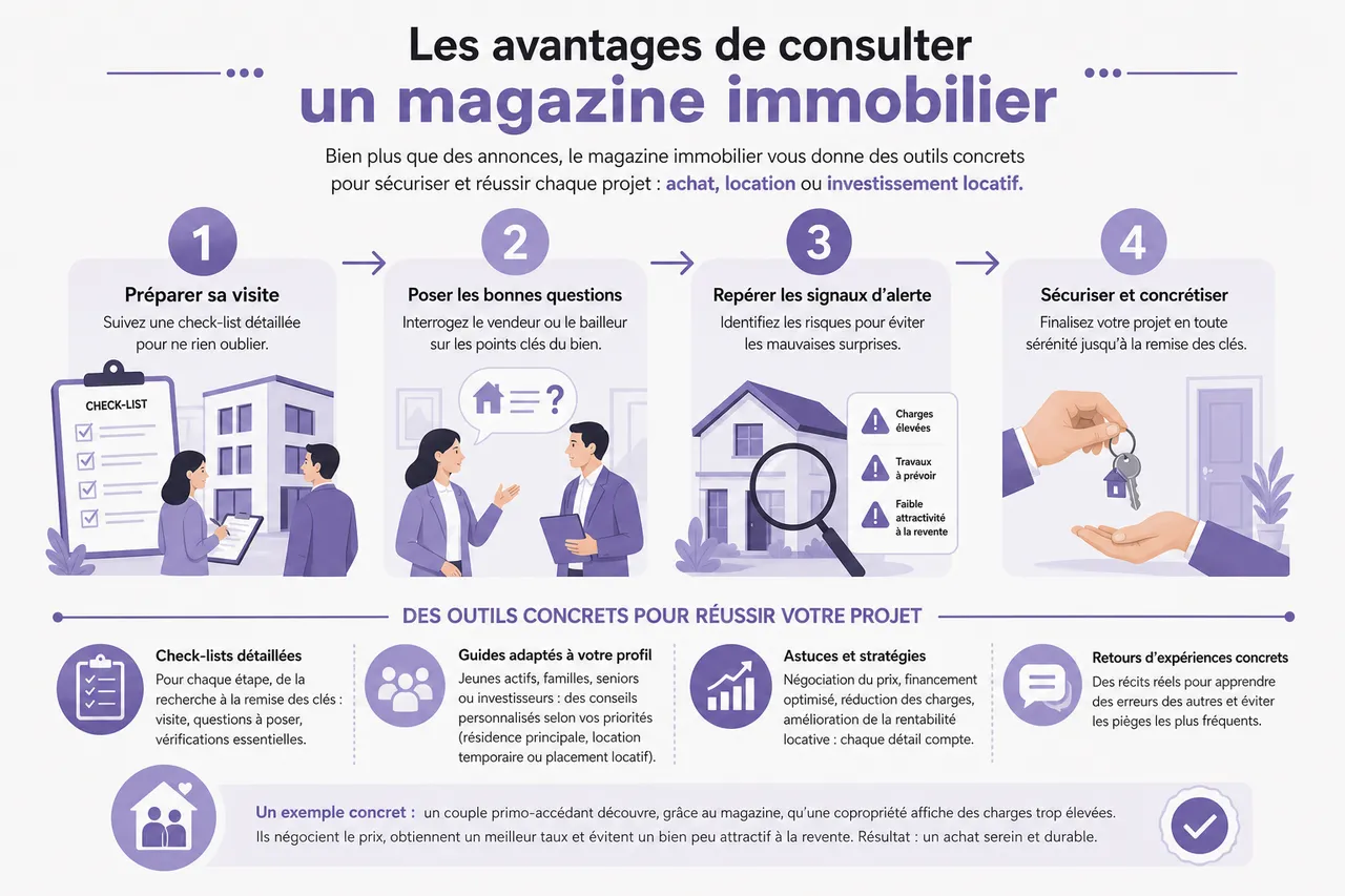 Magazine immobilier pour acheter, louer ou investir sans se tromper , Les avantages de consulter un magazine immobilier