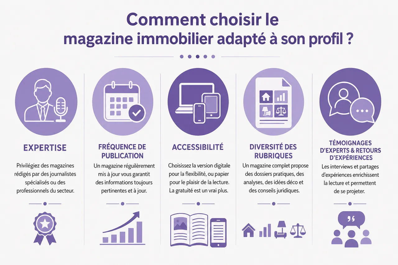 Magazine immobilier pour acheter, louer ou investir sans se tromper , Comment choisir le magazine immobilier adapté à son profil?