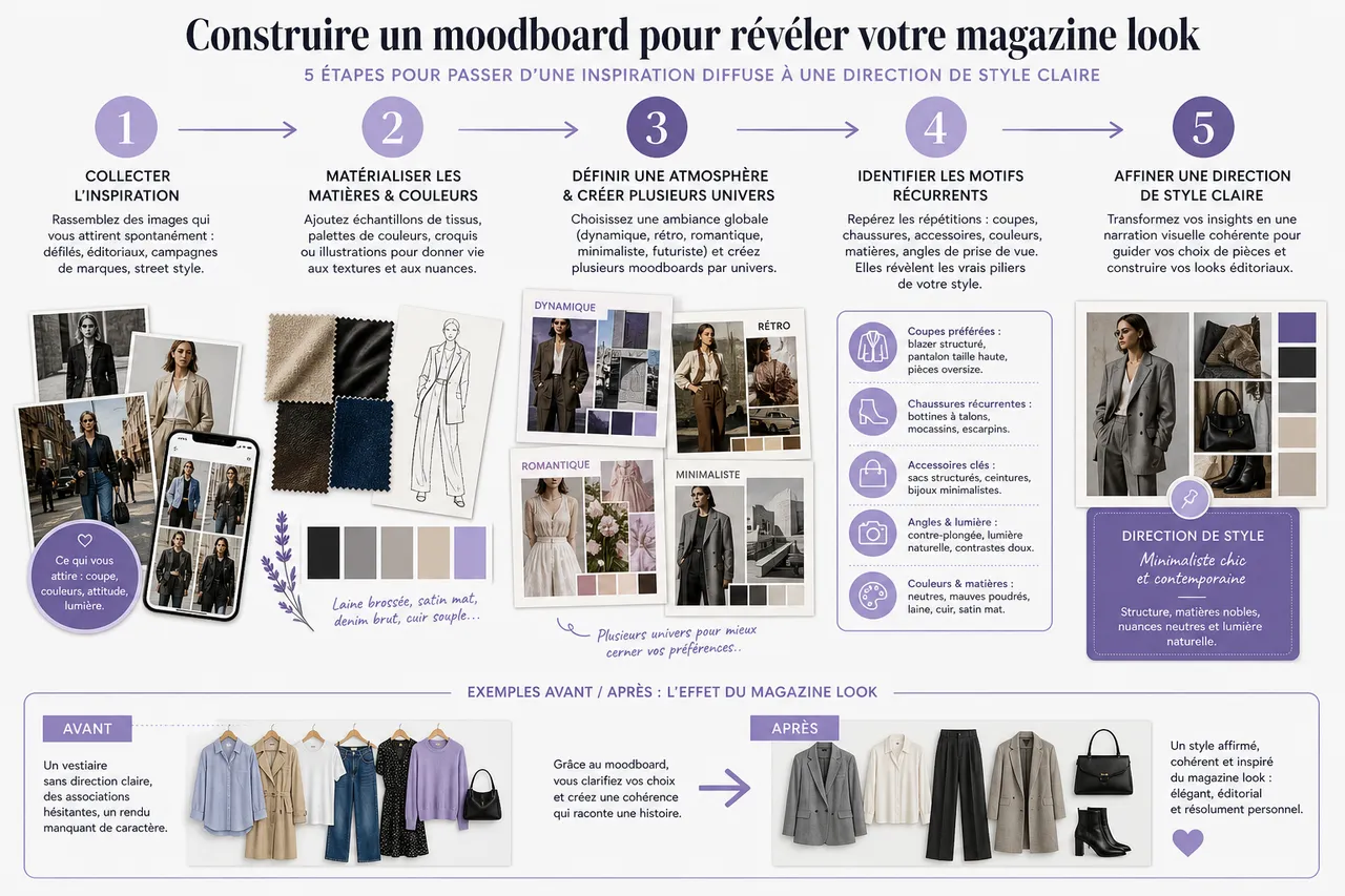 Magazine look: comment trouver une inspiration de style plus personnelle , Les codes du magazine look: esthétique, moodboards et inspirations visuelles