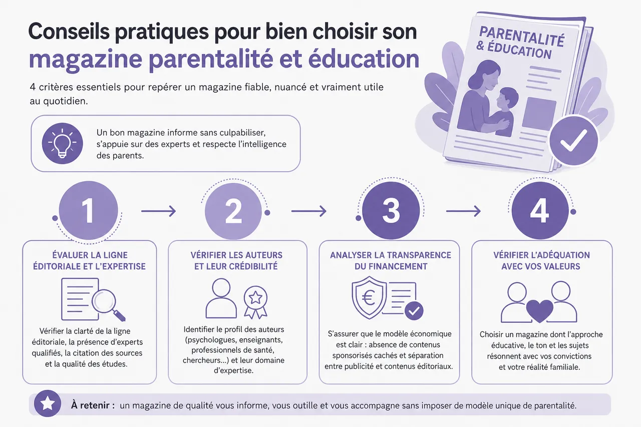 Quel magazine parentalité et éducation lire quand on veut des conseils concrets et nuancés? , Conseils pratiques pour bien choisir son magazine parentalité et éducation