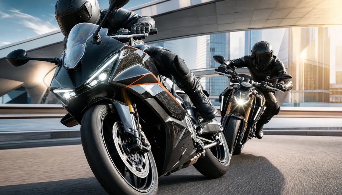 Magazine moto avec motos et essais techniques modernes
