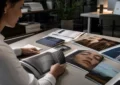 Magazine professionnel avec loupe et critères de sélection