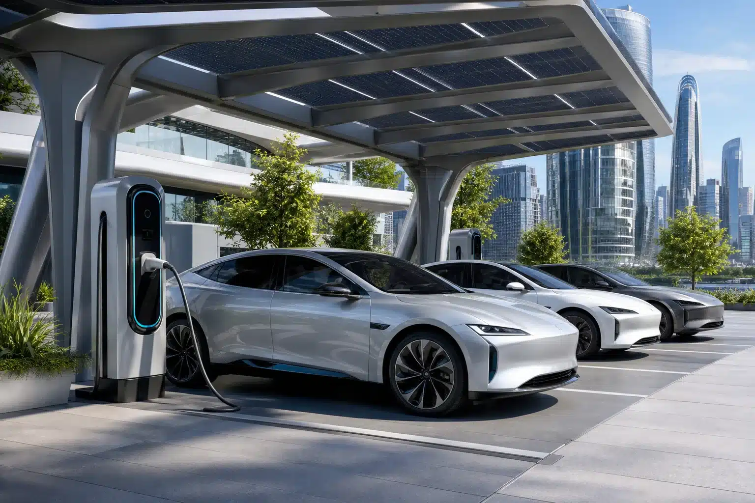 Véhicules électriques modernes avec critères d'achat en 2026
